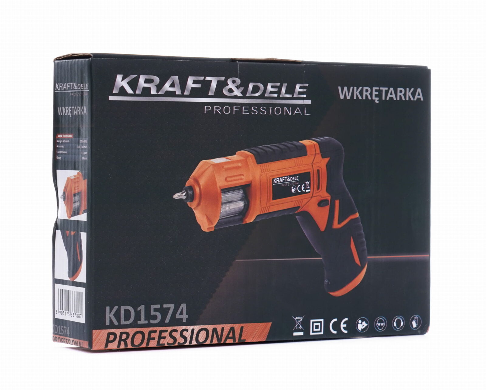 Akukruvikeeraja 1300mAh LED + otsikud KD1574