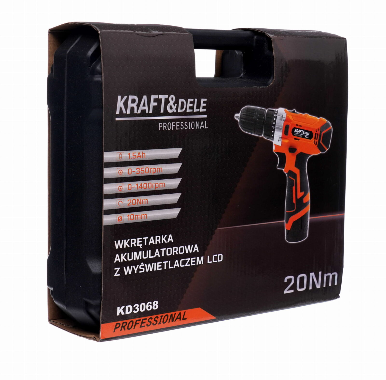 Akutreller-kruvikeeraja 12V Li-ion LCD KD3068