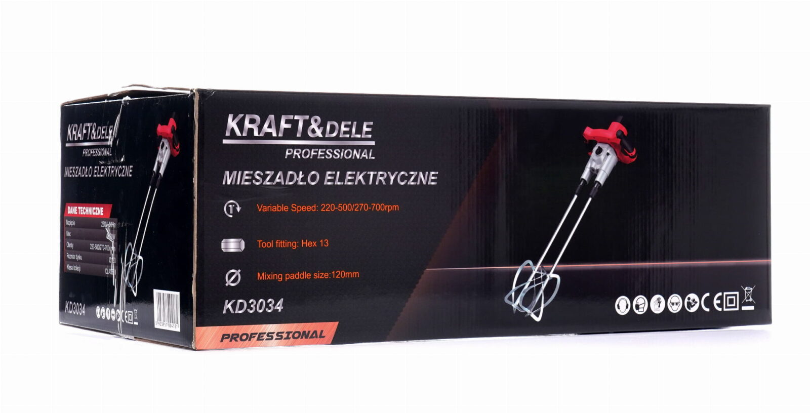 ELEKTRILINE SEGISTI HEX 13 120mm 2800W KD3034
