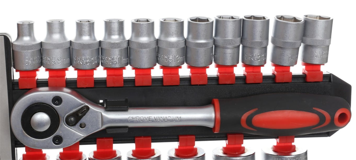 Padrunite komplekt ratsasega 1/2″ KD10108 19 osa