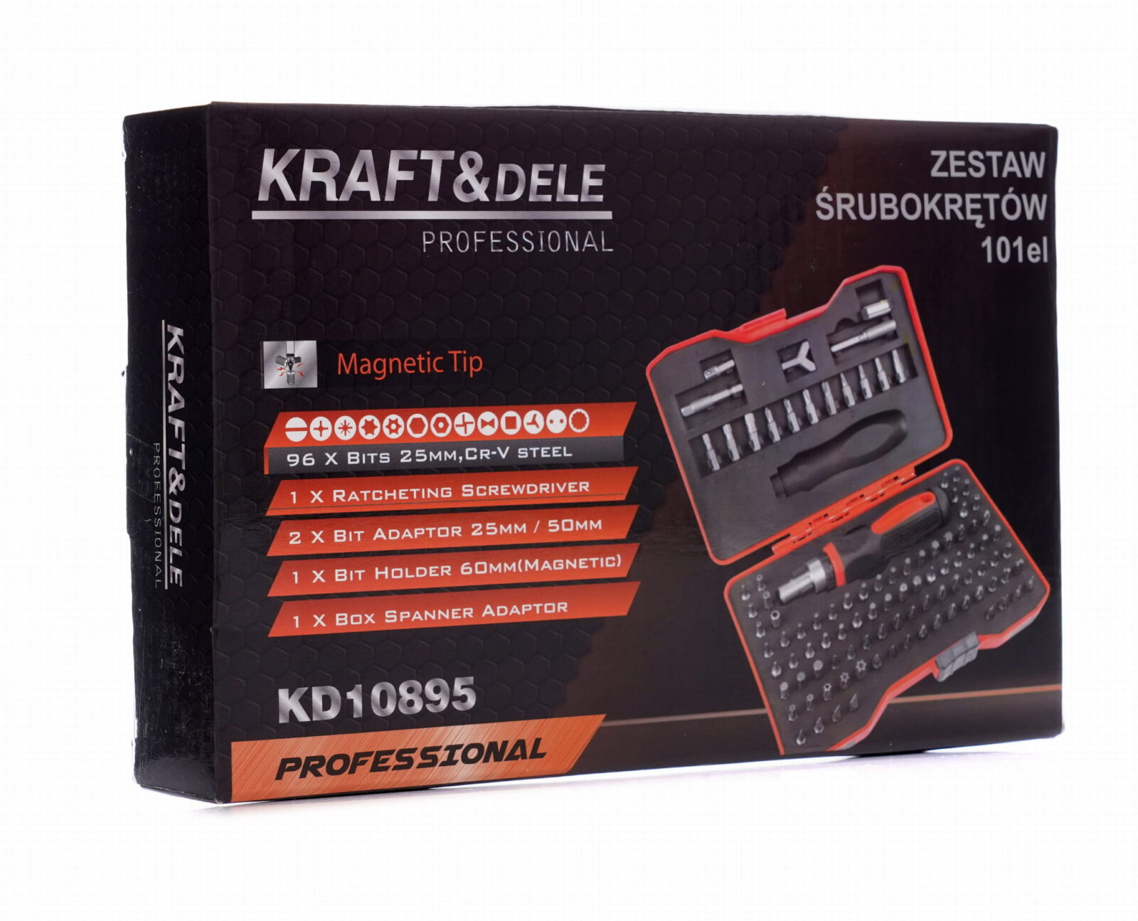 Kruvikeerajate komplekt 101 osa KD10895