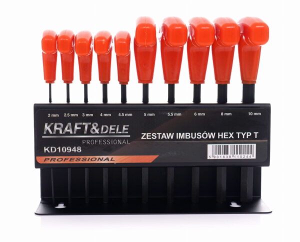 10 imbus-võtme komplekt alusel KD10948