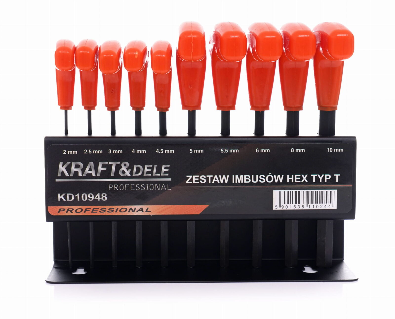 10 imbus-võtme komplekt alusel KD10948