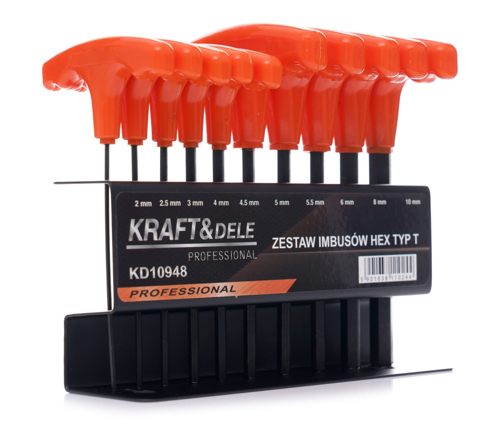 10 imbus-võtme komplekt alusel KD10948