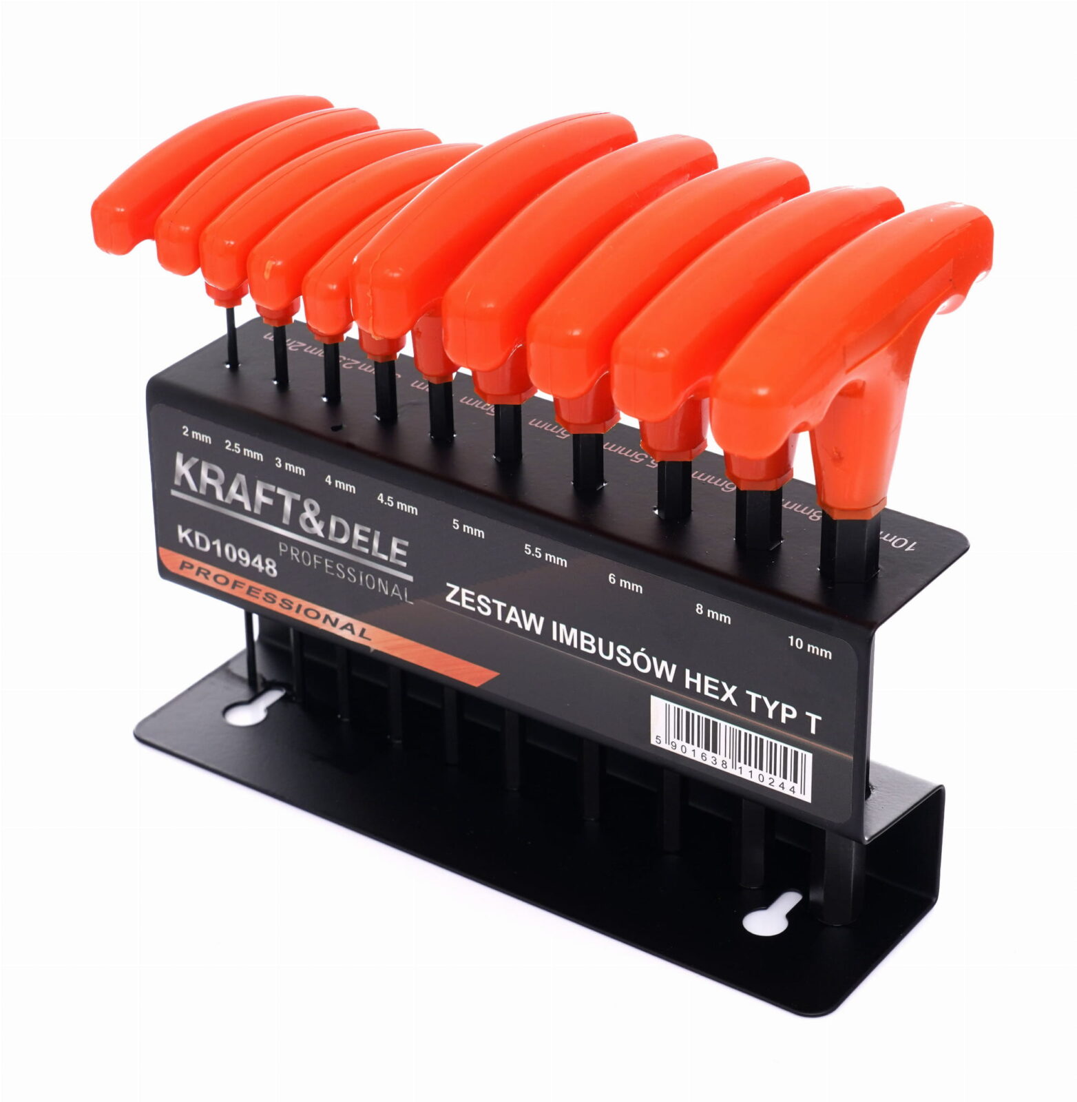 10 imbus-võtme komplekt alusel KD10948