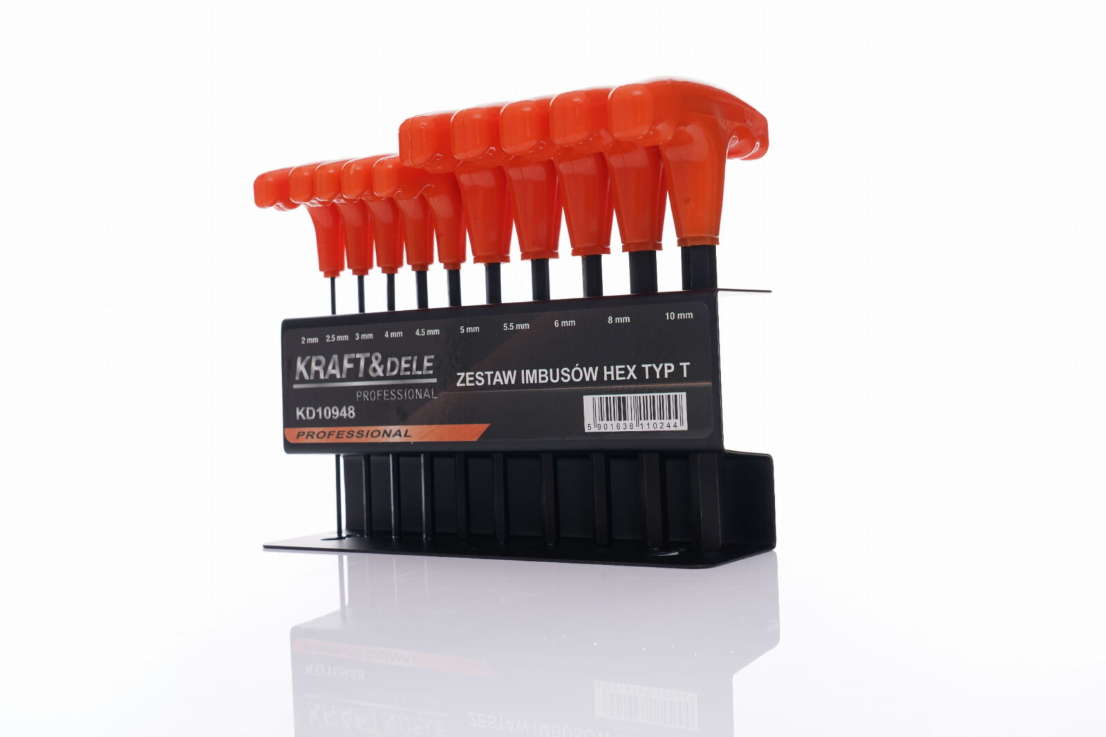10 imbus-võtme komplekt alusel KD10948