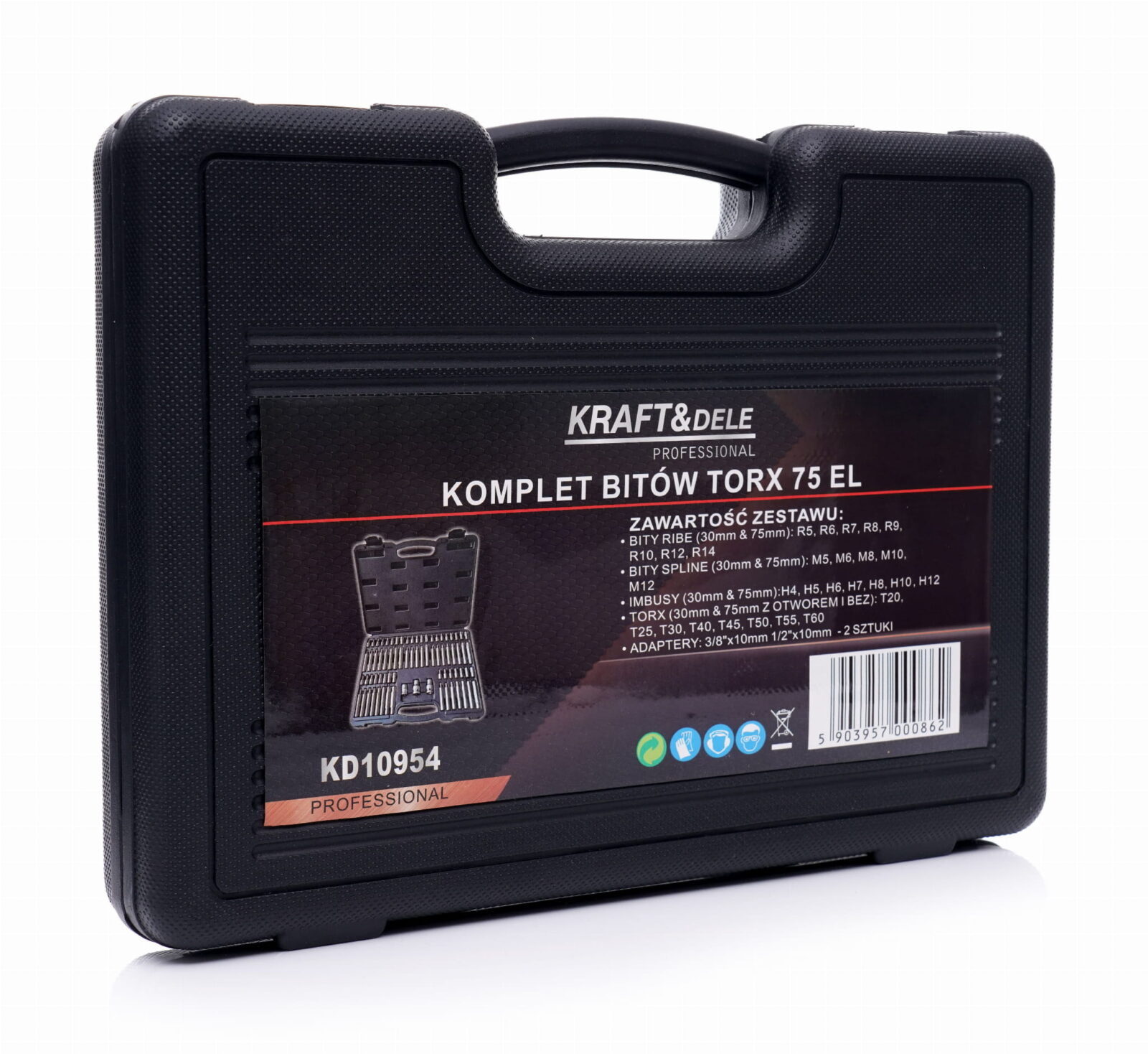 TORX-otstarvikute komplekt 75 tk. KD10954