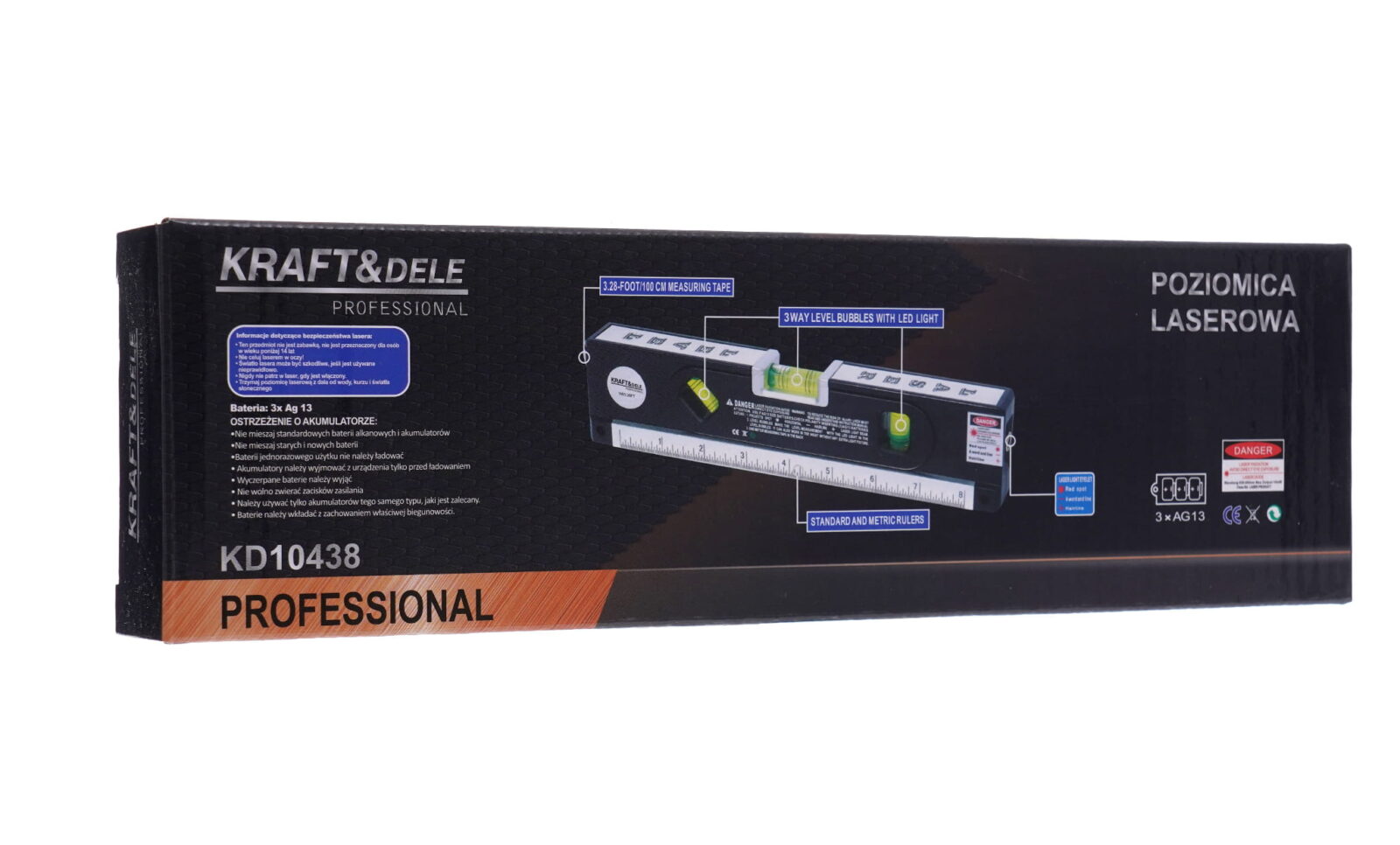 Laserlood mõõdulindiga 150cm KD10438
