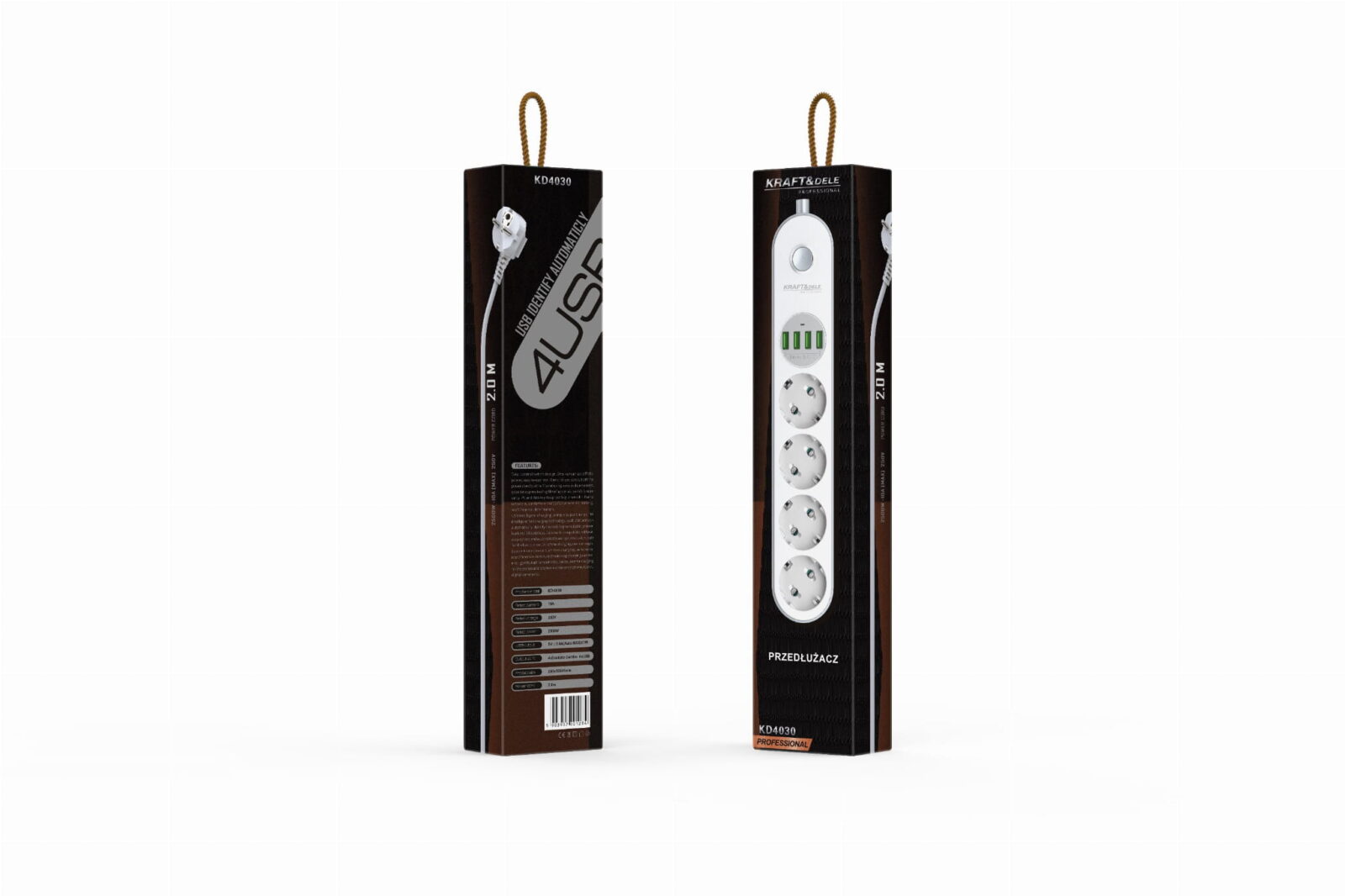 USB-pikendusjuhe 2m 4 pesa + 4x USB KD4030