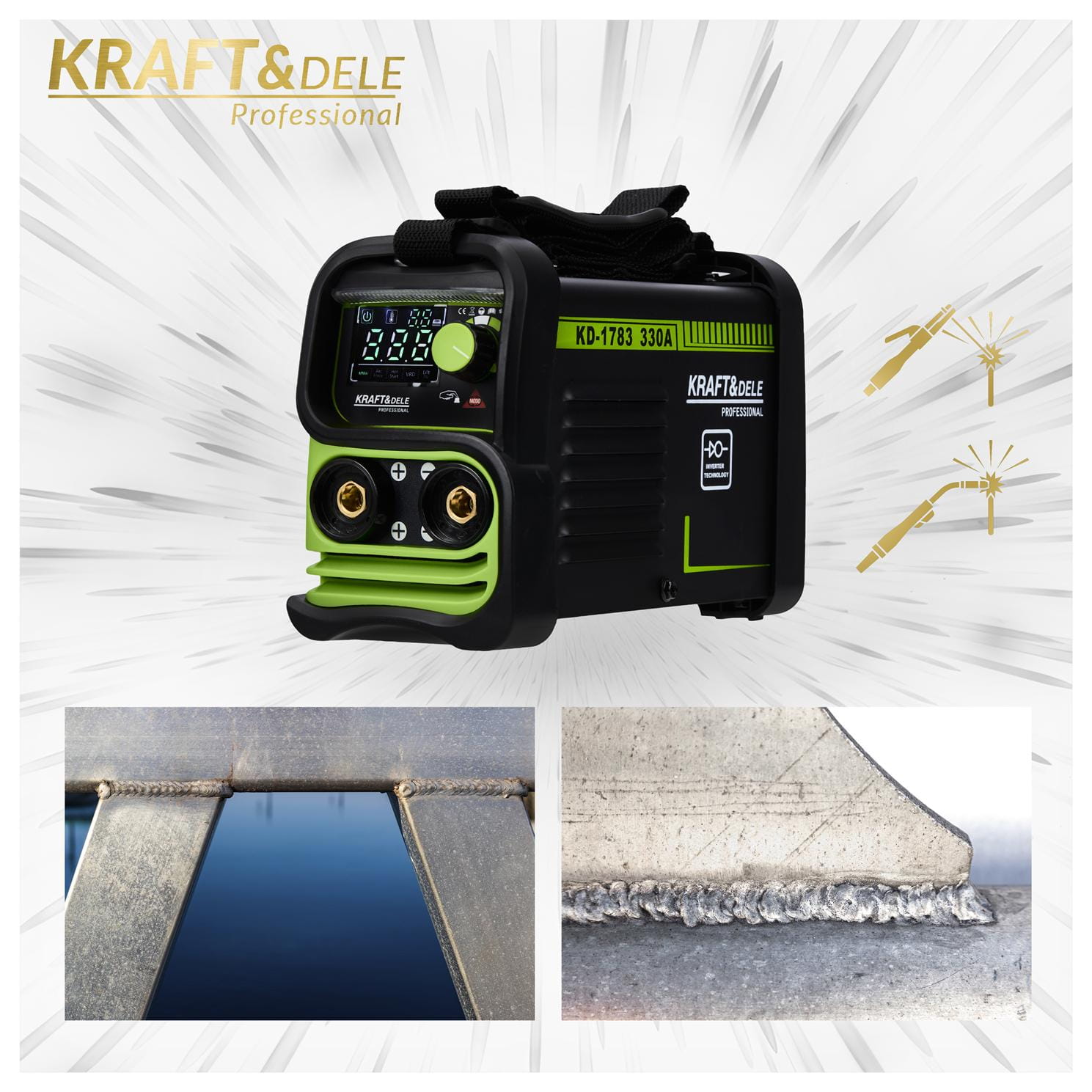 Inverter-keevitusaparaat 330A MMA TIG LIFT VRD KD1783