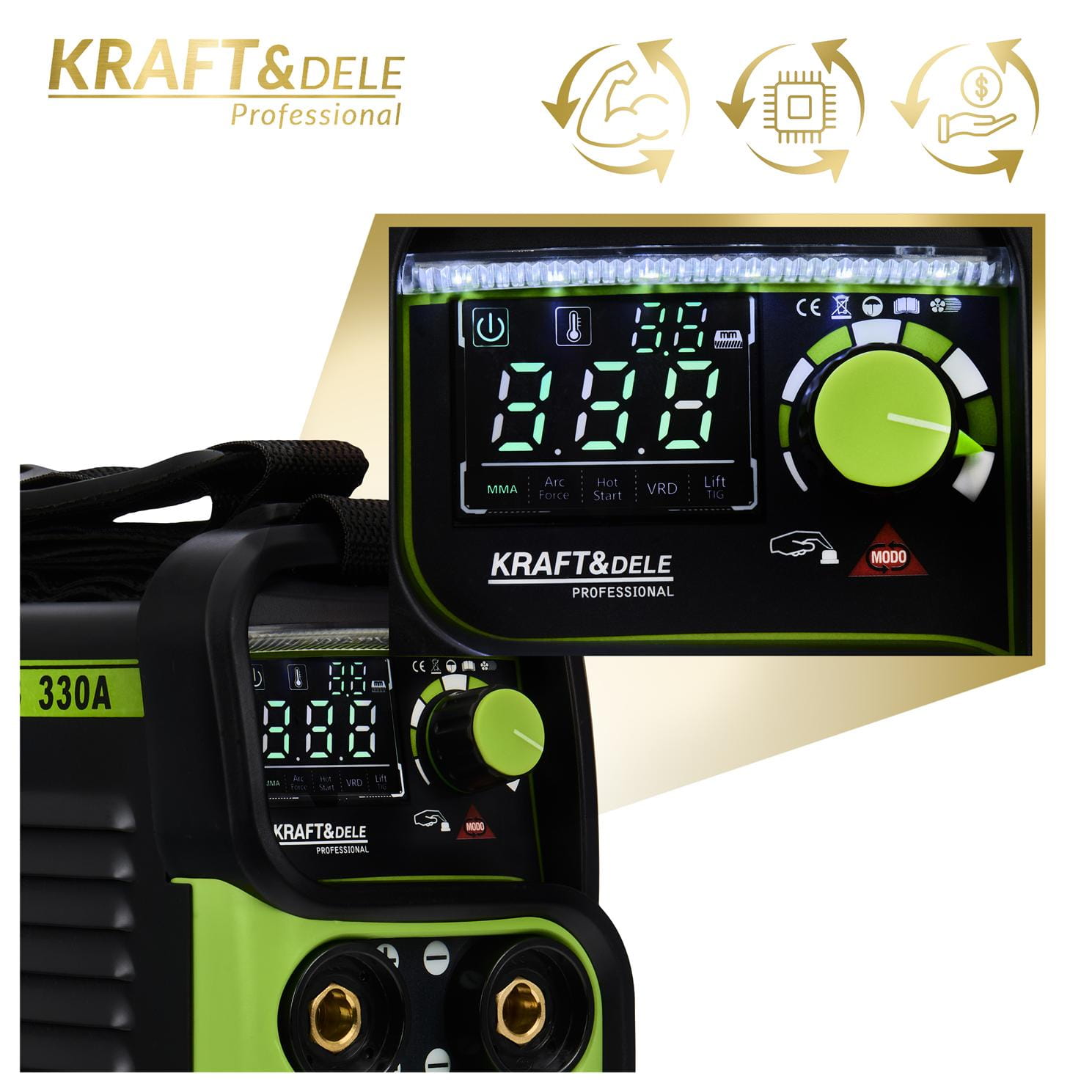 Inverter-keevitusaparaat 330A MMA TIG LIFT VRD KD1783