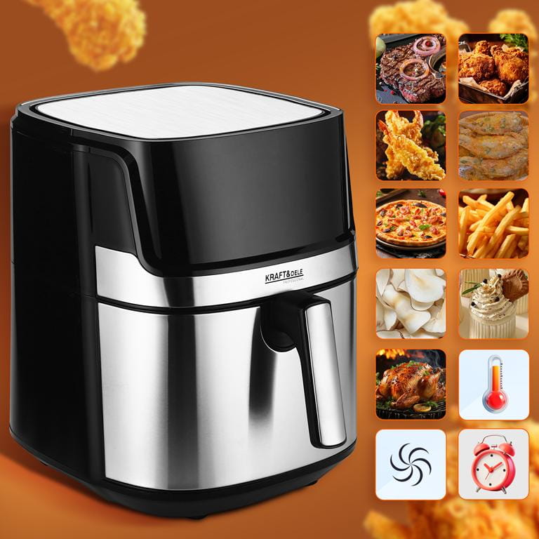 Airfryer rasvavaba fritüür 8L KRAFT&DELE KD4101 1850W