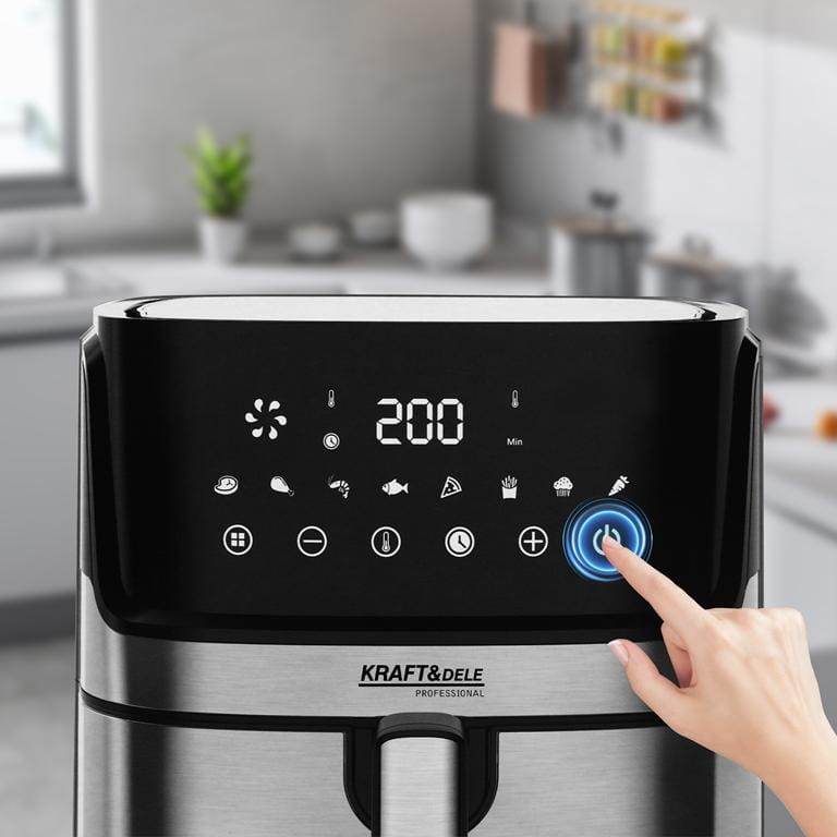 Airfryer rasvavaba fritüür 8L KRAFT&DELE KD4101 1850W