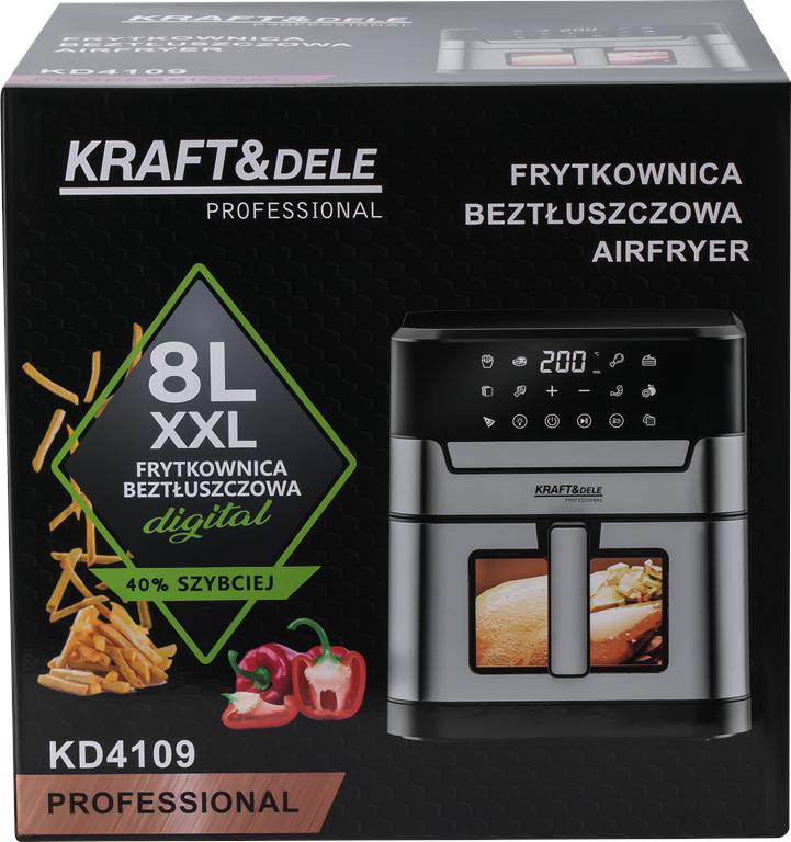 RASVAVABA FRITÜÜR 8L AIRFRYER KD4109