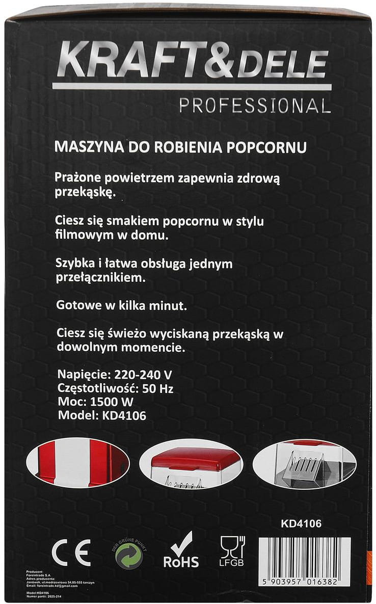 Popkorni valmistamise masin KD4106