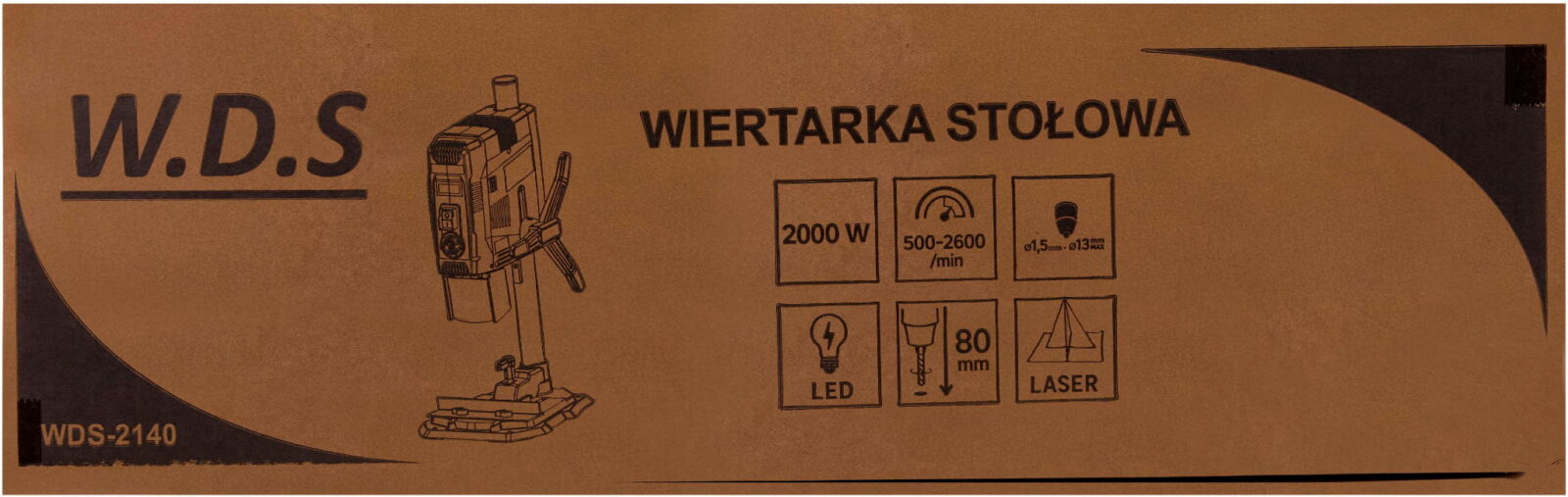 Lauatrell 2000W 13 mm ekraaniga WDS2140