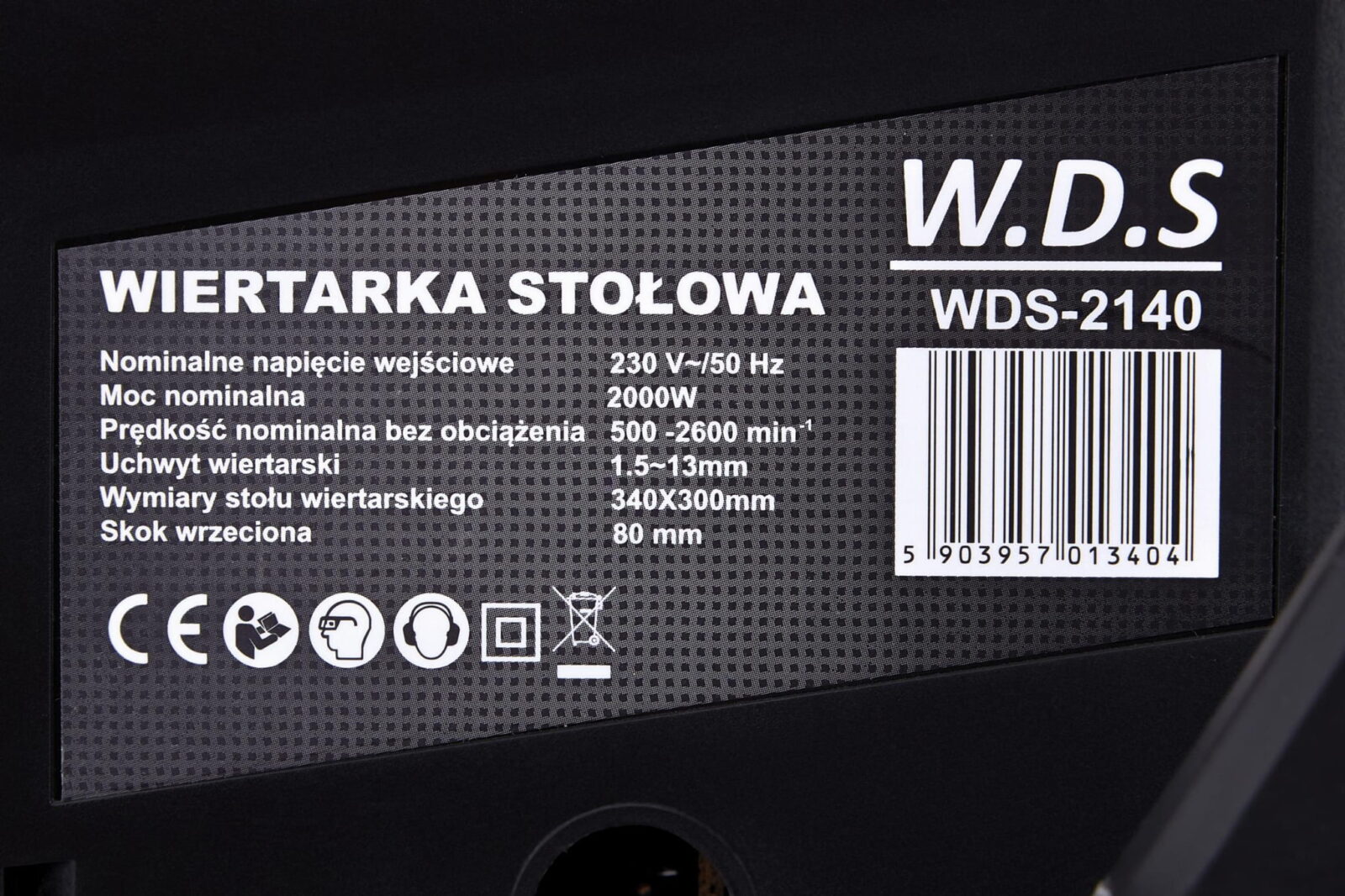 Lauatrell 2000W 13 mm ekraaniga WDS2140