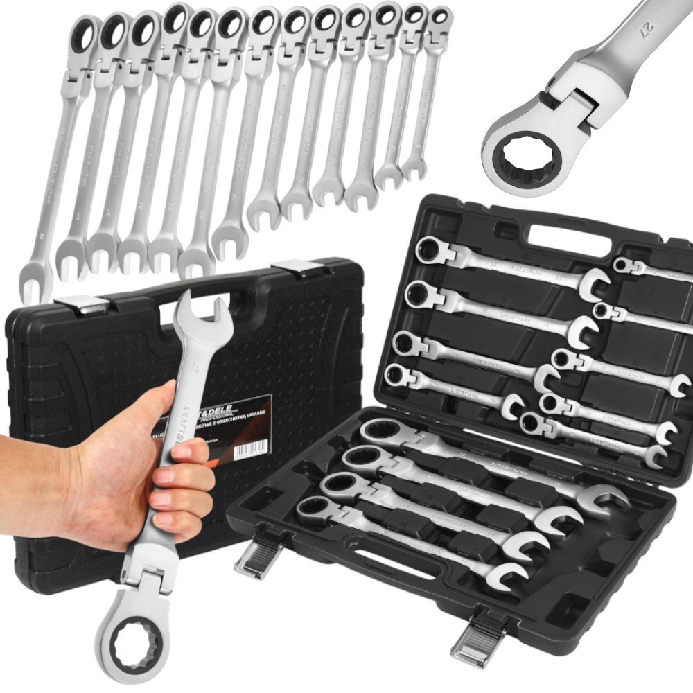 Lehe-silmusvõtmete komplekt trossvõtmega 13 tk 8–32mm KD11305