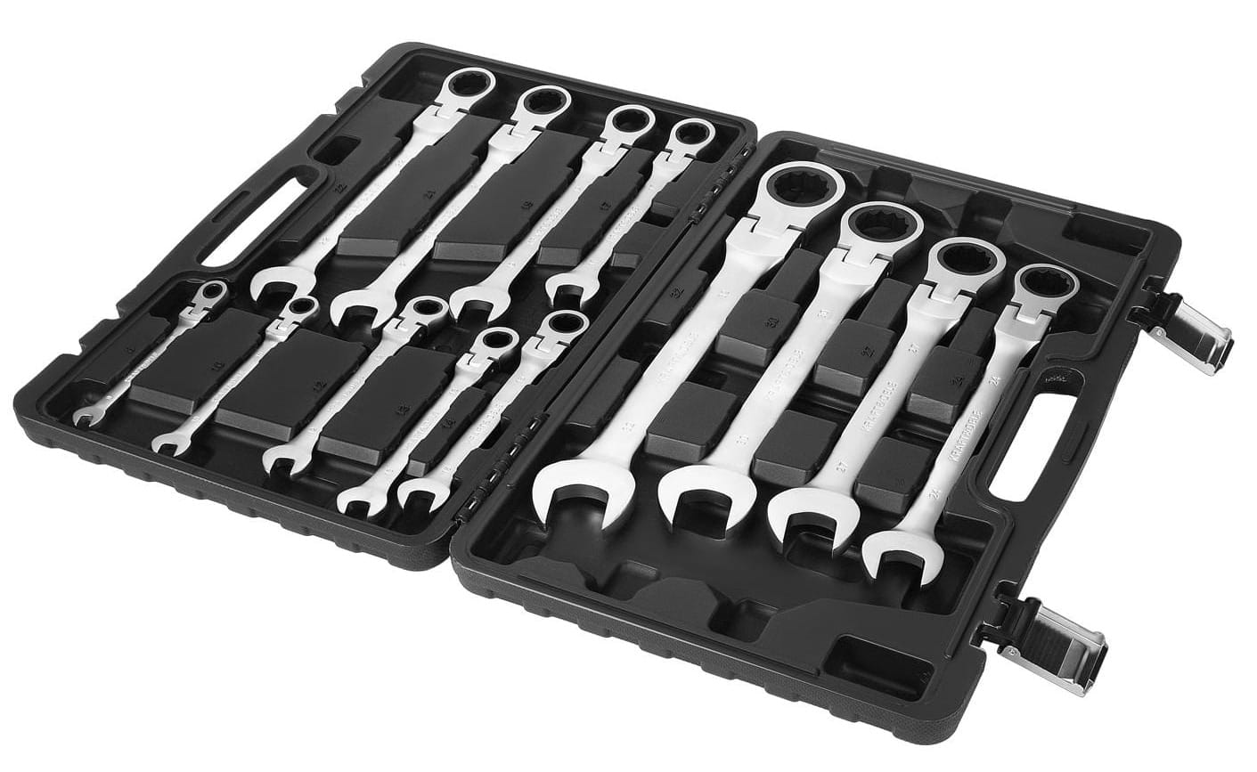 Lehe-silmusvõtmete komplekt trossvõtmega 13 tk 8–32mm KD11305
