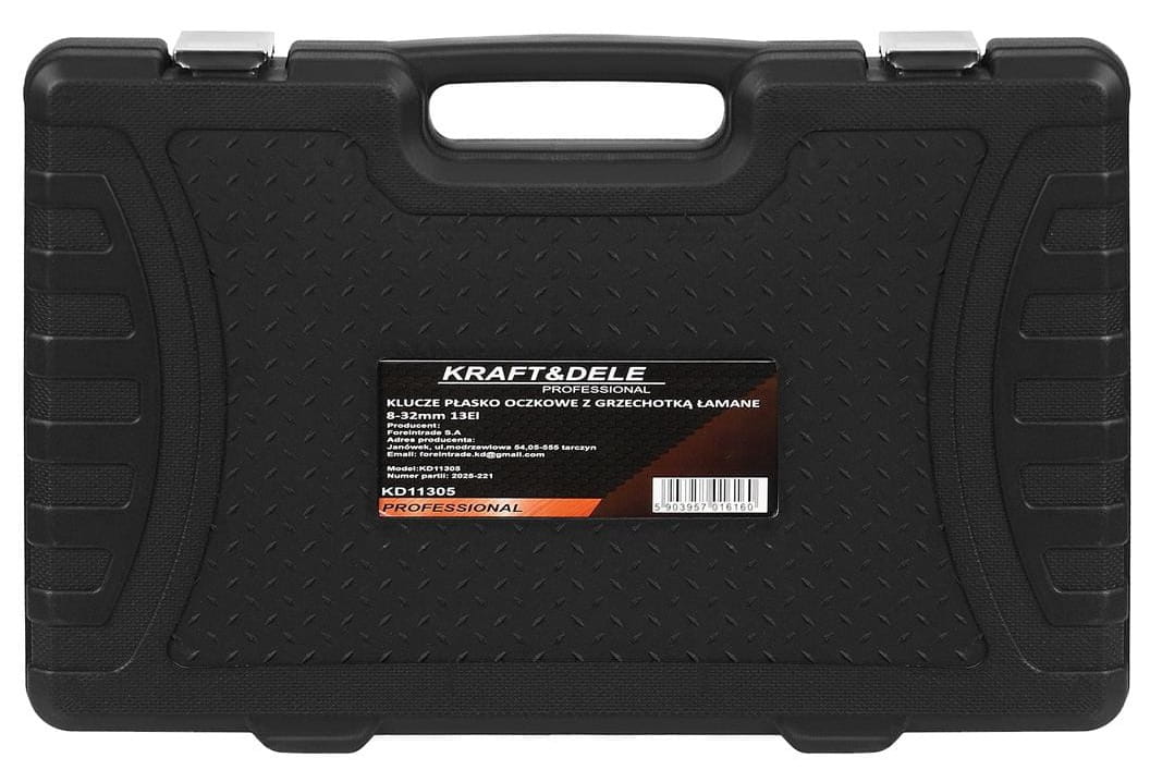 Lehe-silmusvõtmete komplekt trossvõtmega 13 tk 8–32mm KD11305