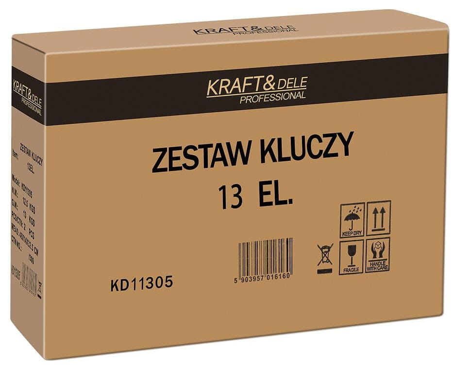 Lehe-silmusvõtmete komplekt trossvõtmega 13 tk 8–32mm KD11305