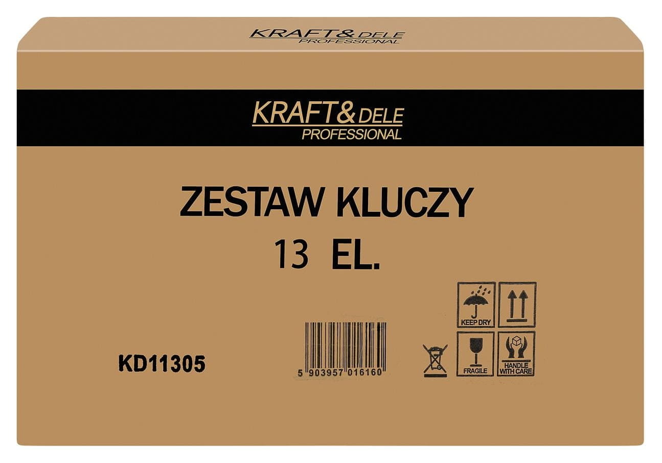 Lehe-silmusvõtmete komplekt trossvõtmega 13 tk 8–32mm KD11305