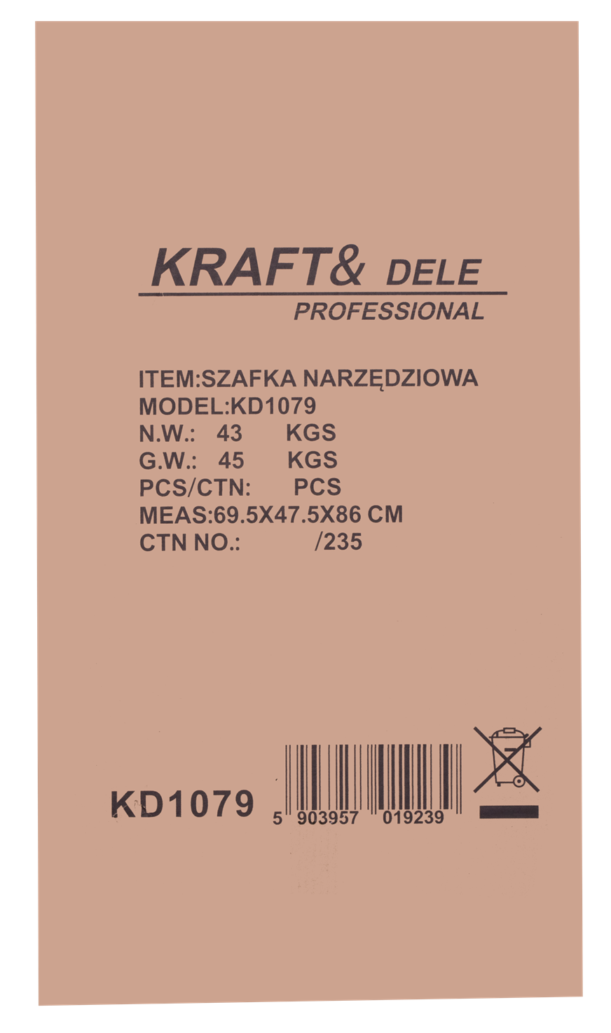 Töökoja kapp TÜHI KD1079