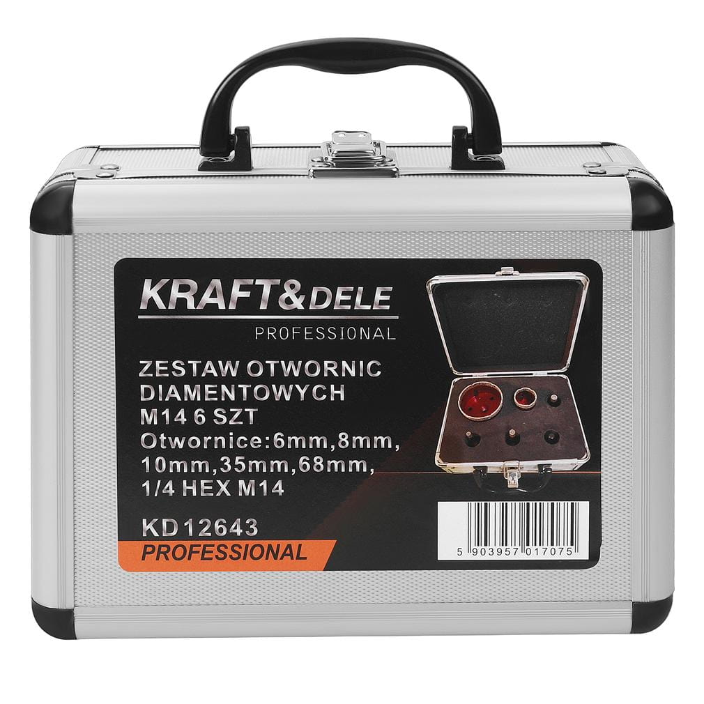 Teemantkoronpuuride komplekt 6 el. 6–68mm M14 KD12643