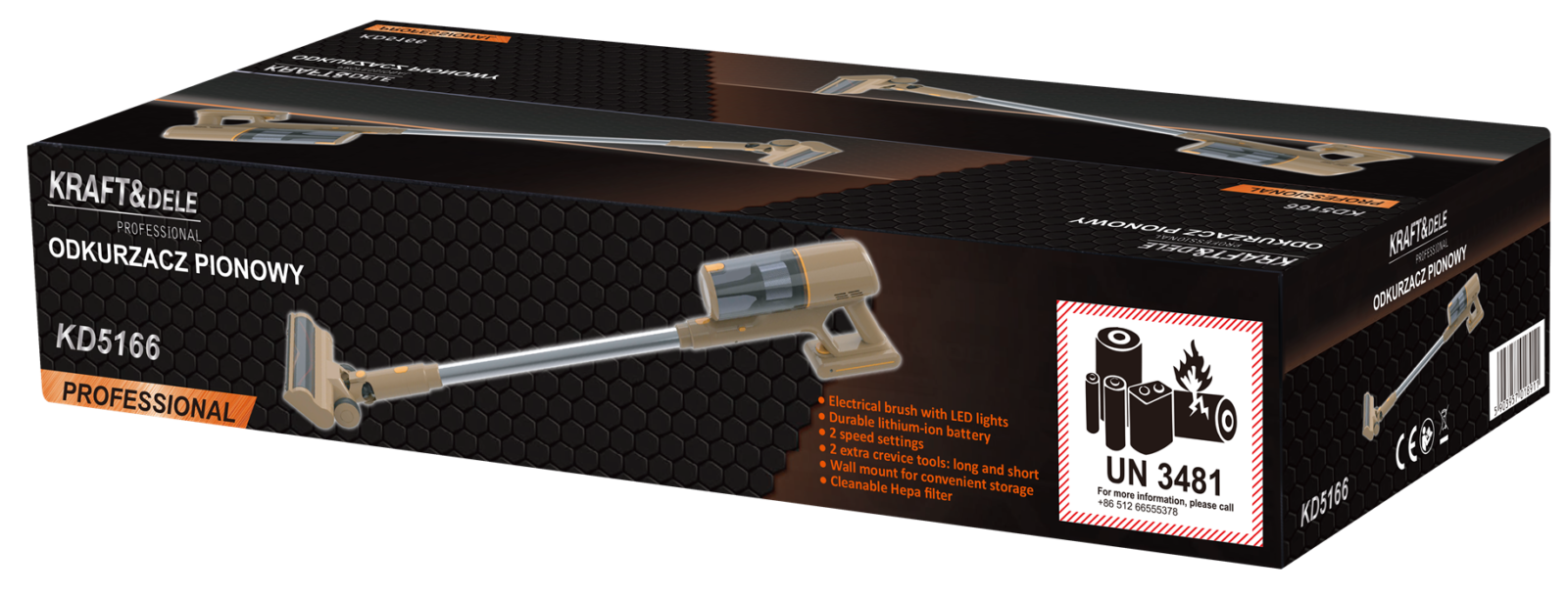 VERTIKAALNE TOLMUIMEJA 25,2V 2500mAh KD5166
