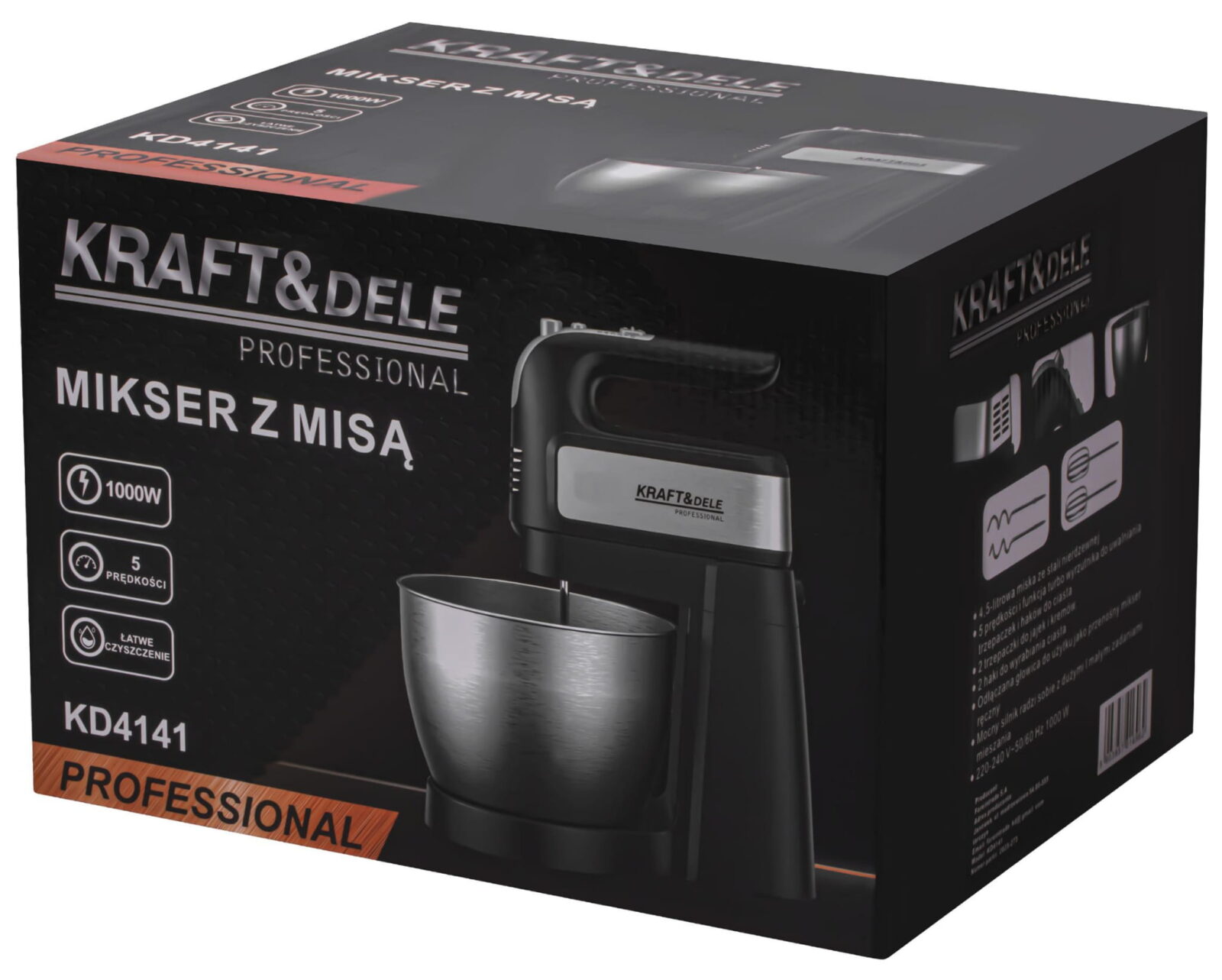 Köögimikser kausiga 1000W 4,5L KD4141