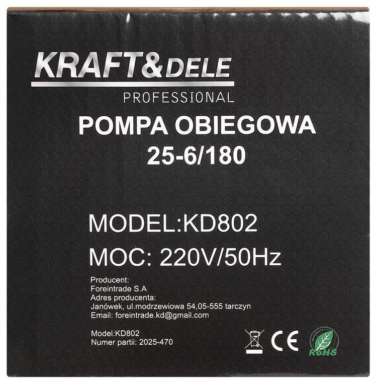 Ringluspump 25-6/180 230V KD802