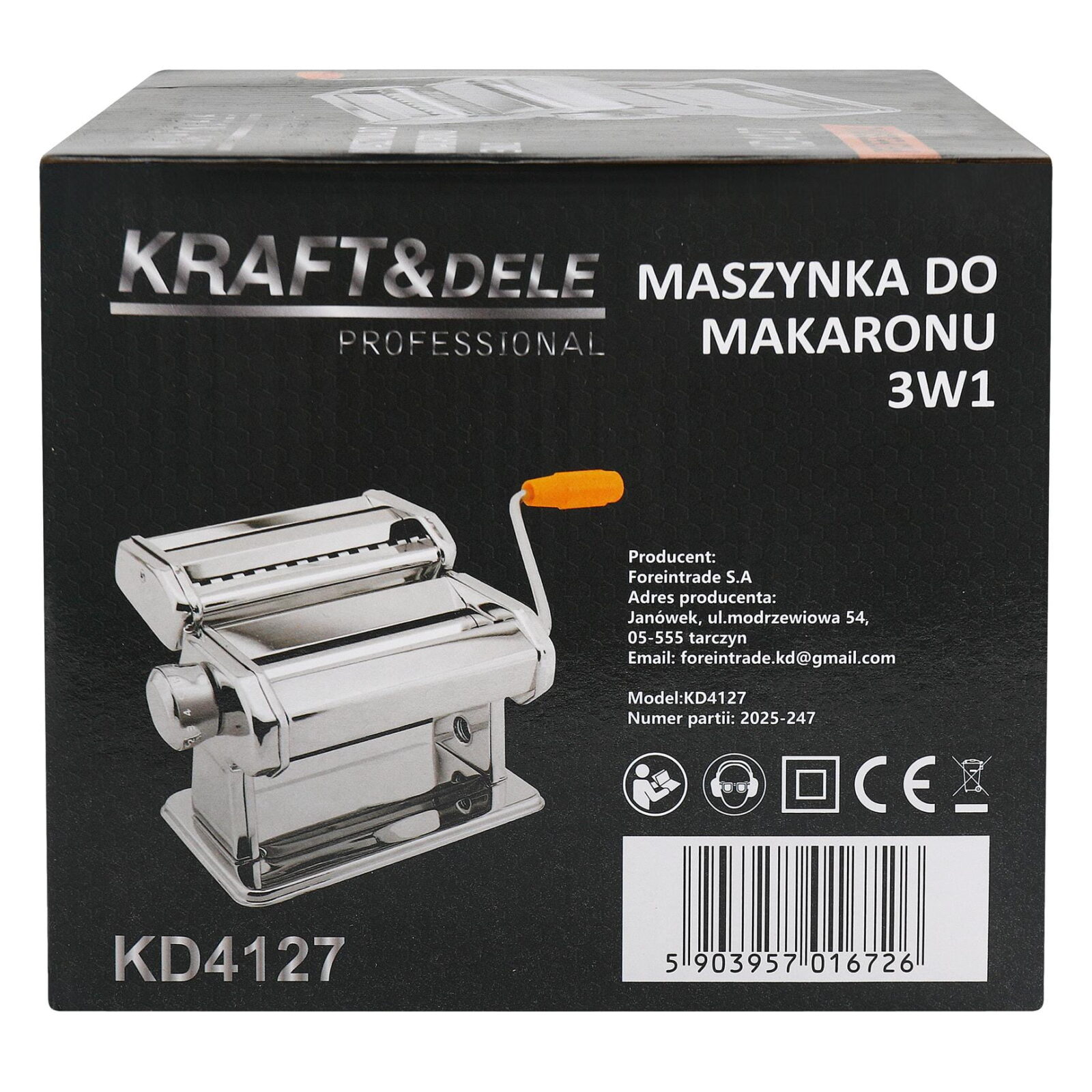 Käsi-pastamasin 3-ühes KD4127