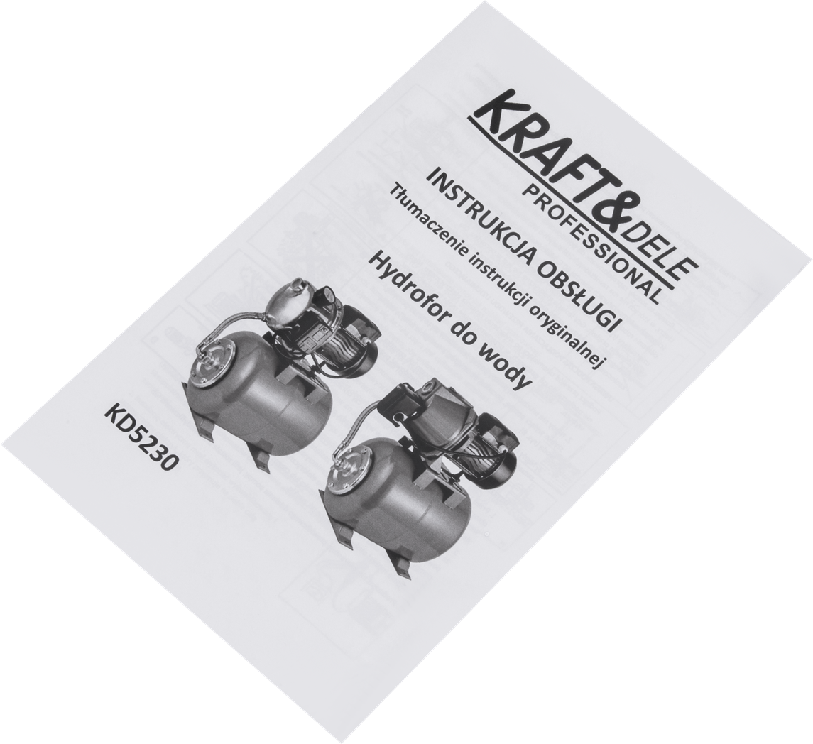 Hüdrofor 1200W 3600L/h 24L mahutiga KD5230