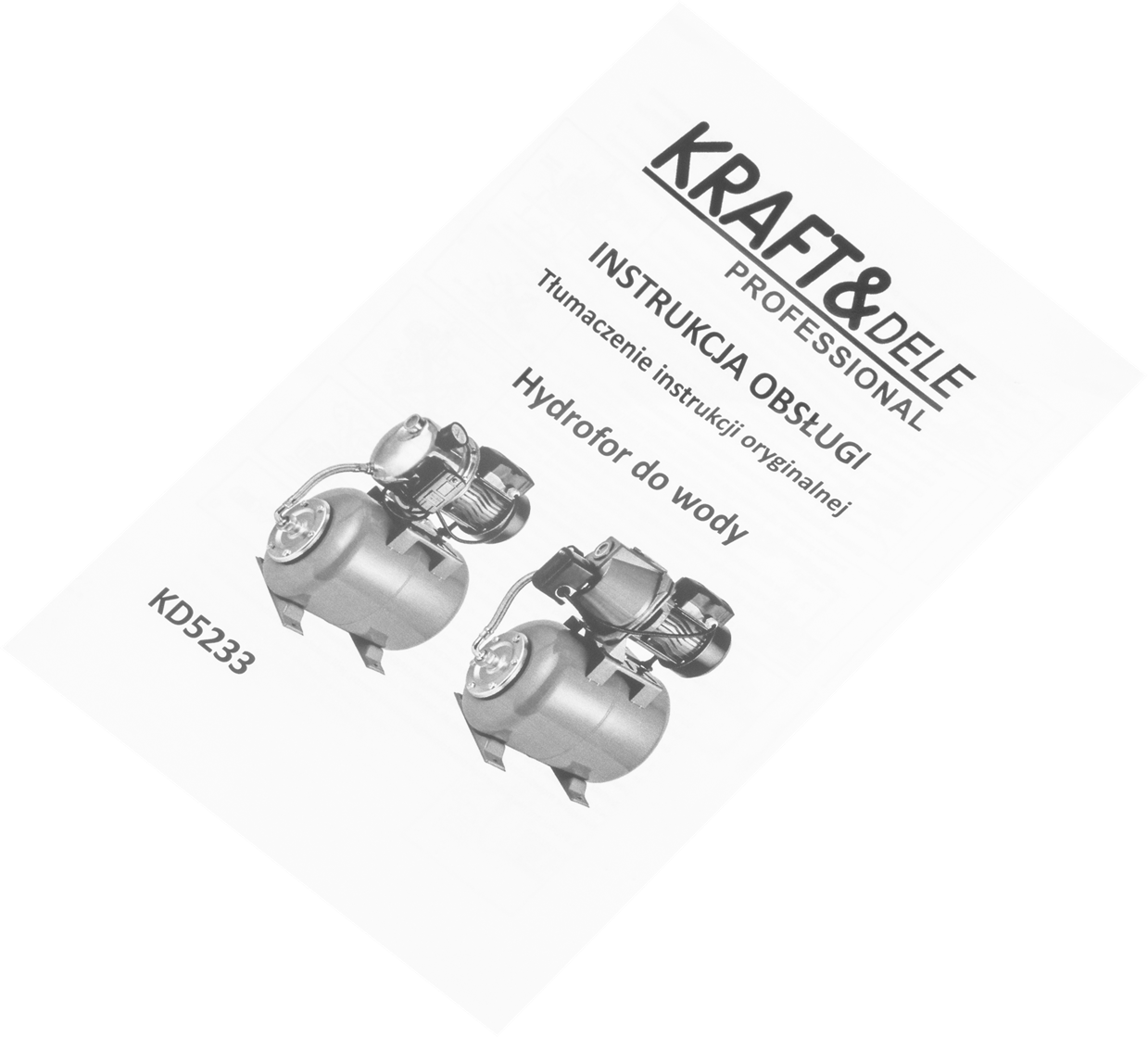 Hüdrofor 1300W 6000L/h 50L mahutiga KD5233
