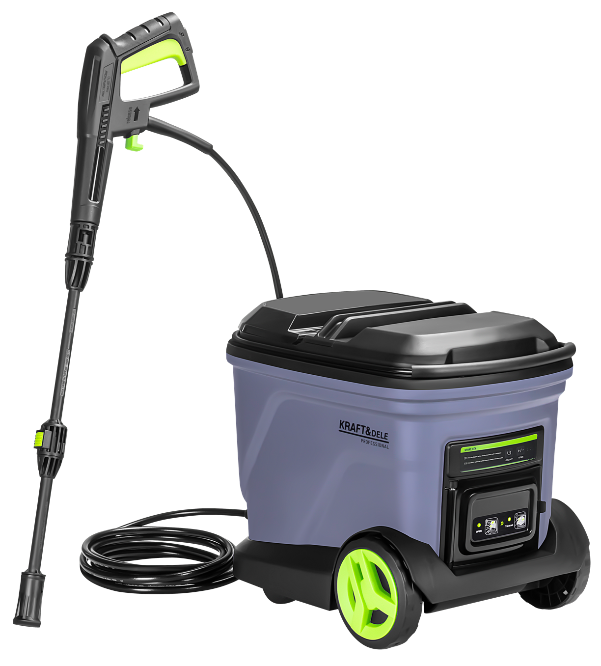 Akusurvepesumasin 20L mahutiga 700W 42V 3000mAh 200bar 260l/h KD5372