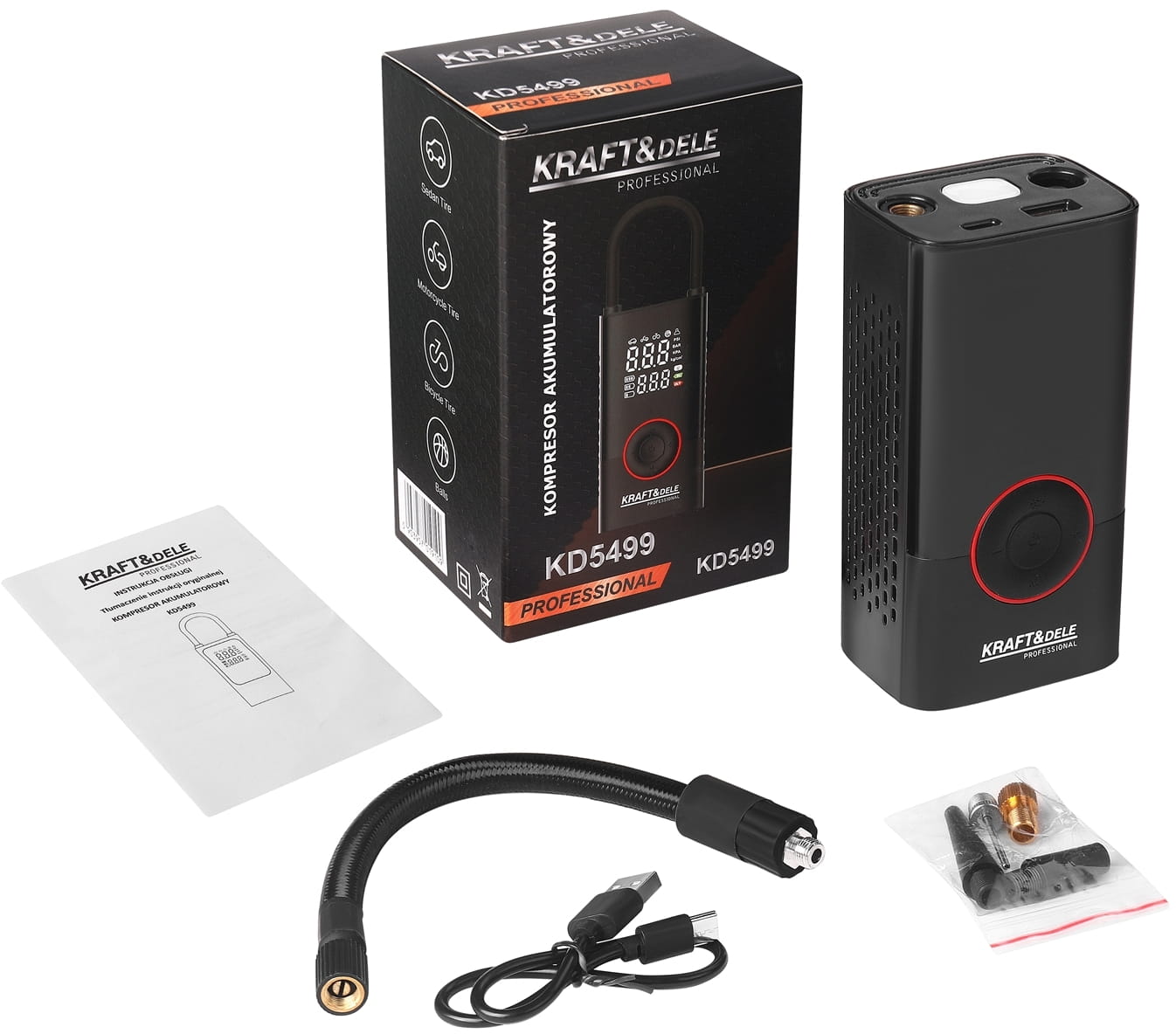 AKU KOMPRESSOR + TASKULAMP 85W 4000mAh KD5499