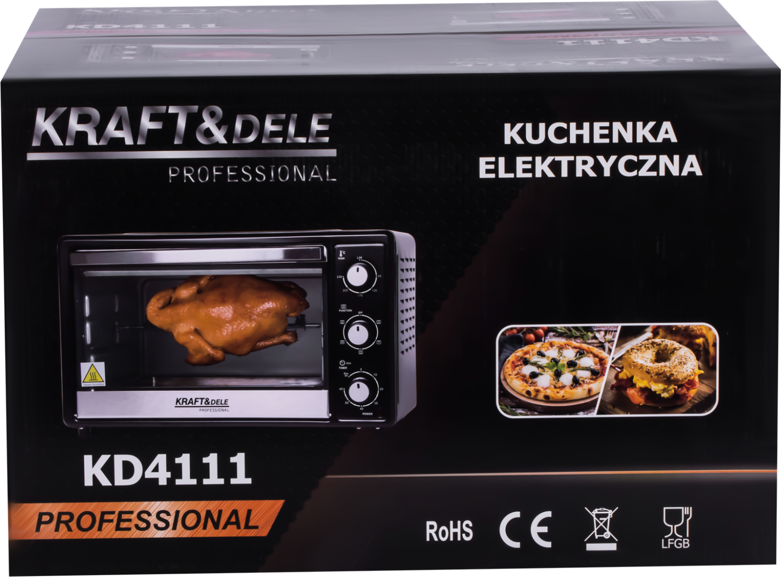 Elektriahi 30L 1650W grillvardaga + tarvikud KD4111