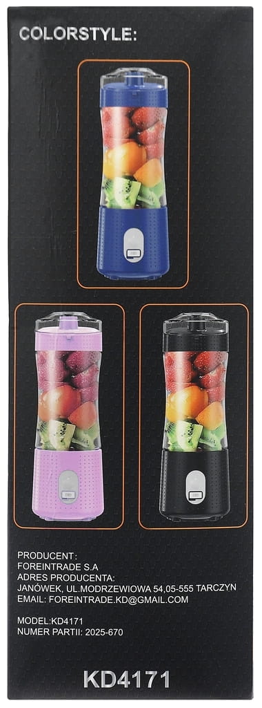Akublender USB-C 380ml / 2x3000mAh KD4171
