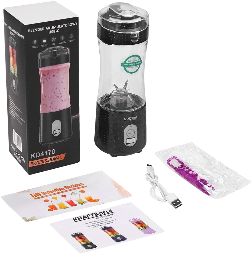 Akublender USB-C 380ml / 2x3000mAh KD4170
