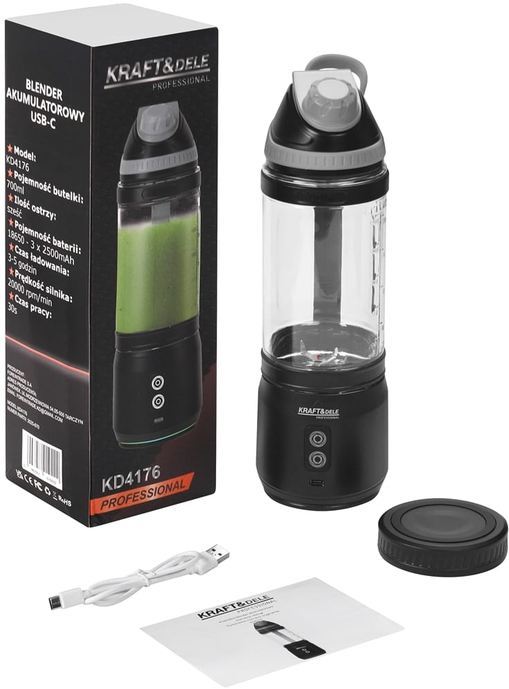 Akublender USB-C 700ml 2x2500mAh KD4176
