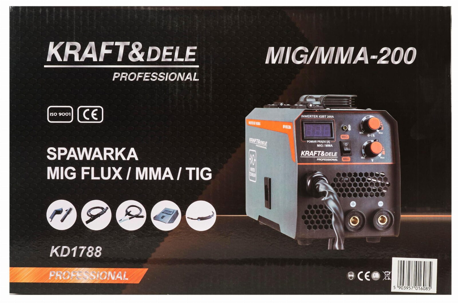 Keevitusaparaat MIG/MMA 200A MUDEL KD1788