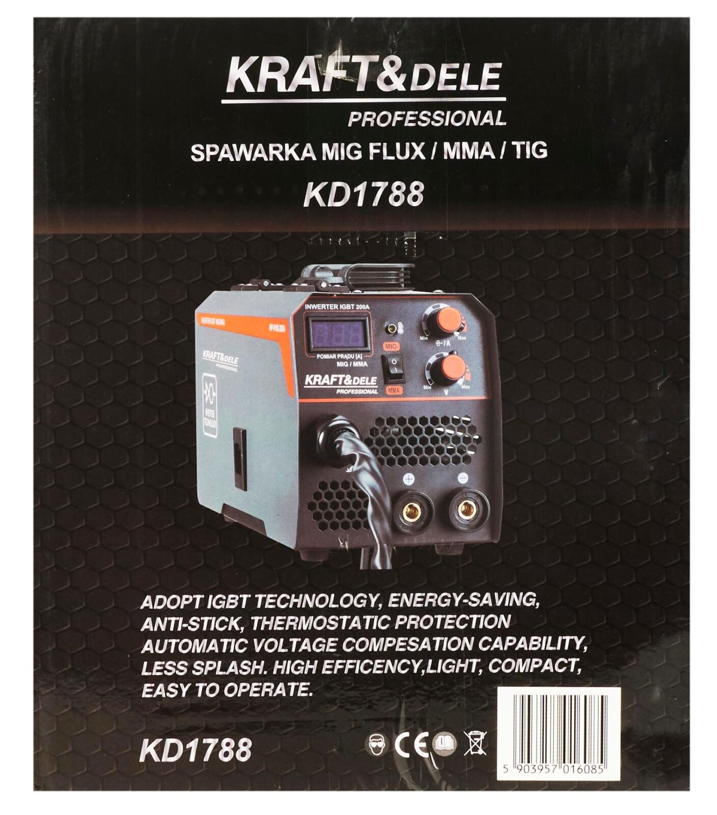 Keevitusaparaat MIG/MMA 200A MUDEL KD1788