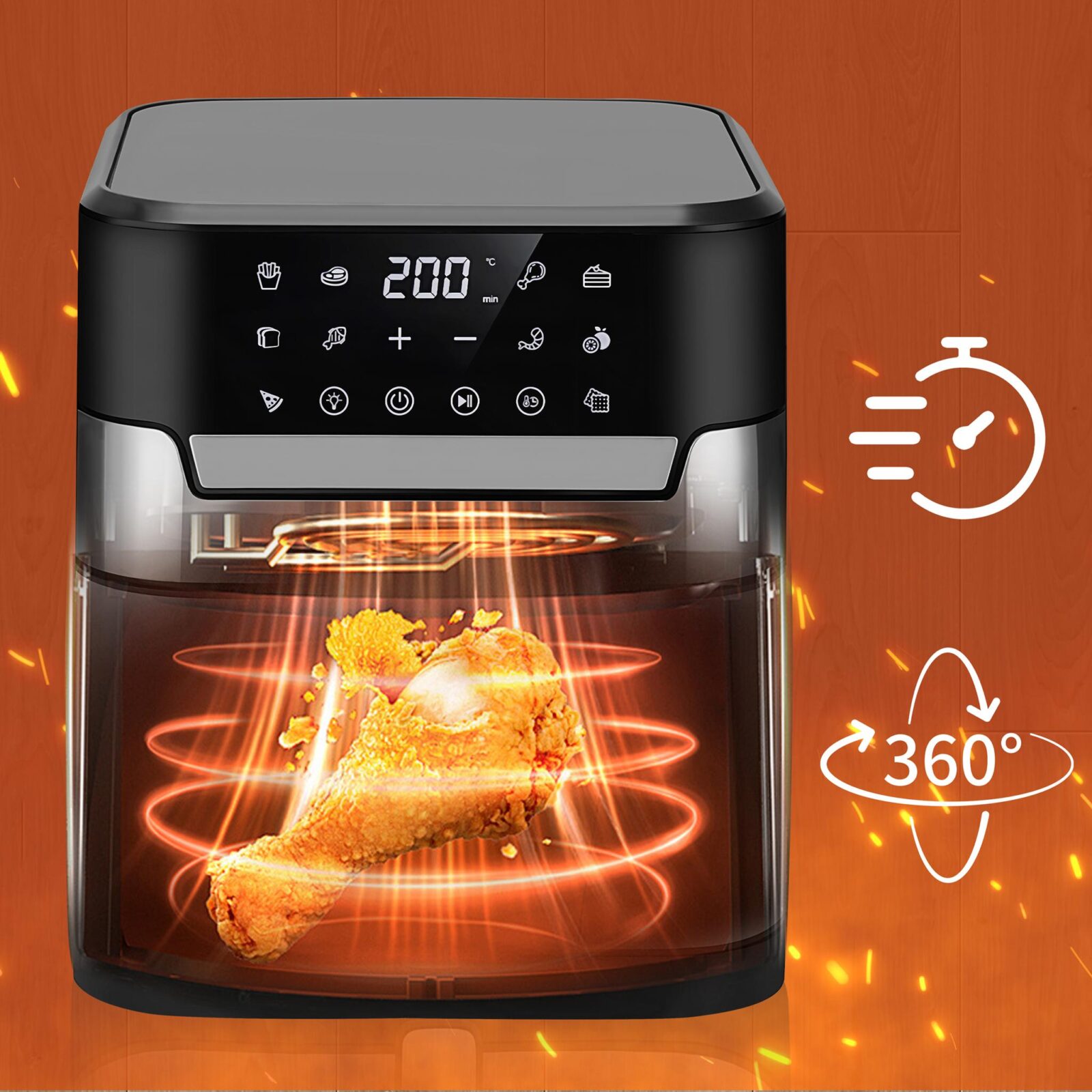 RASVAVABA FRITÜÜR 8L AIRFRYER KD4109
