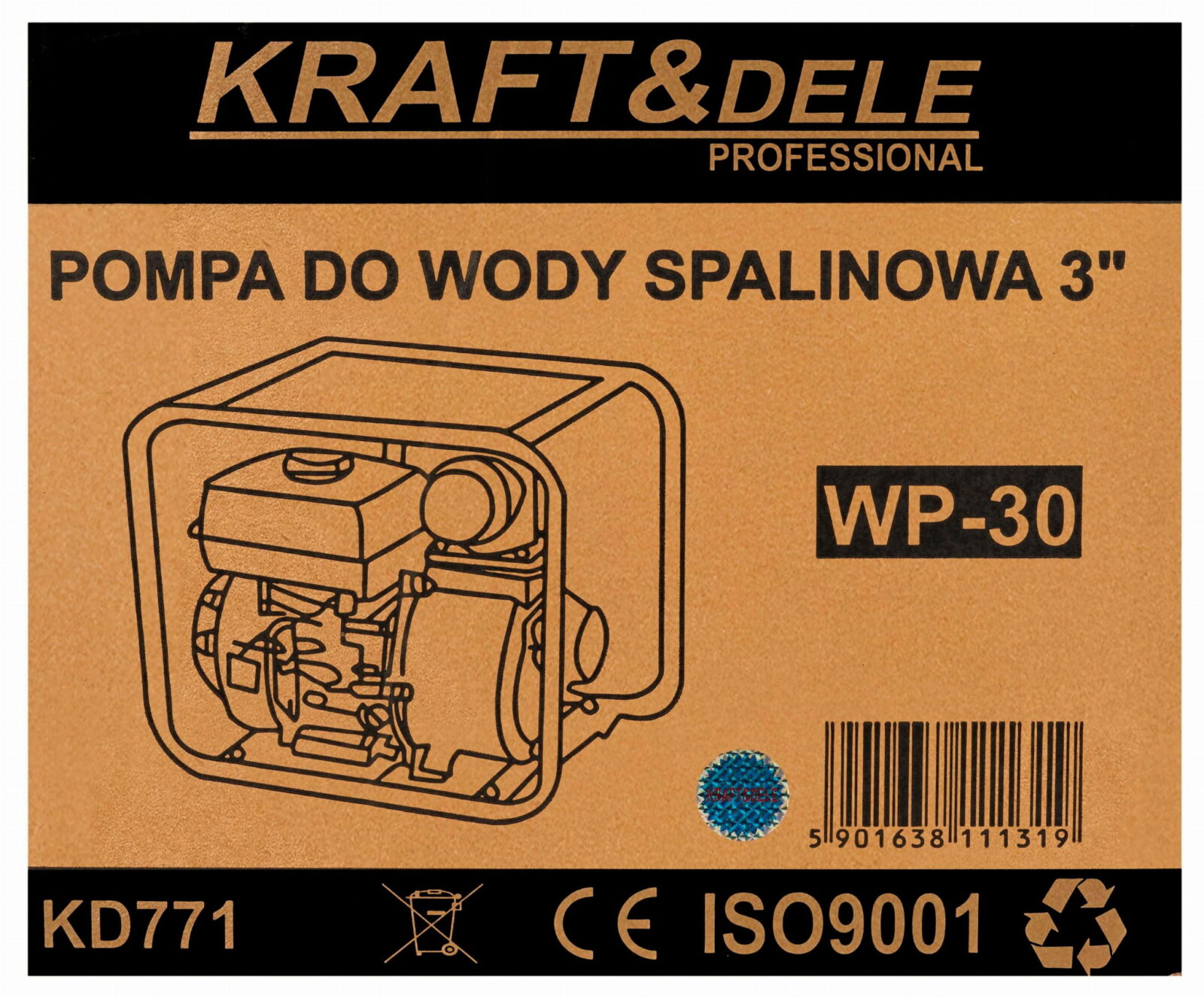 Mootoripump bensiinipump 3″ veele 1000 l/min KD771