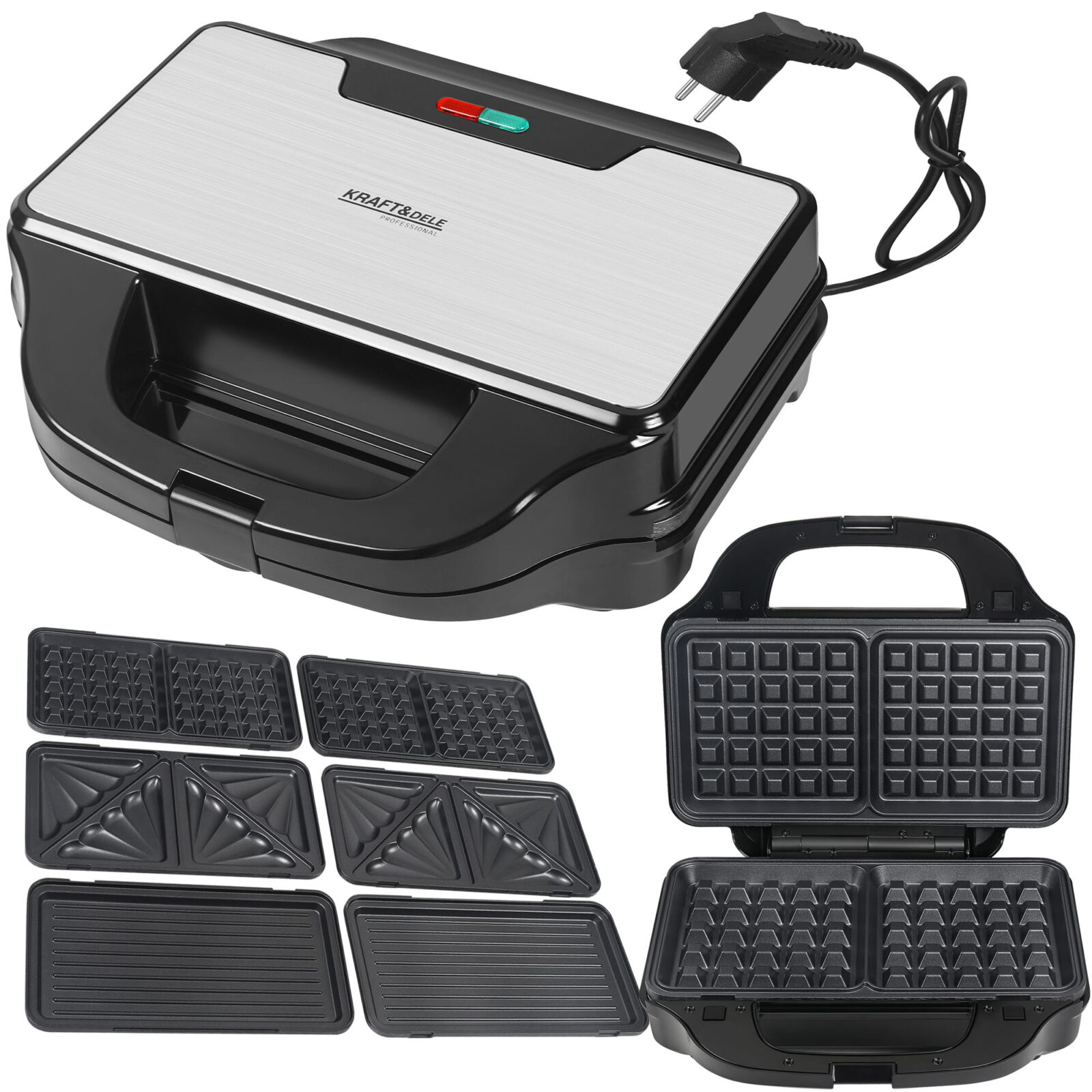 Elektriröster vahetatavate plaatidega 1500W KD4133
