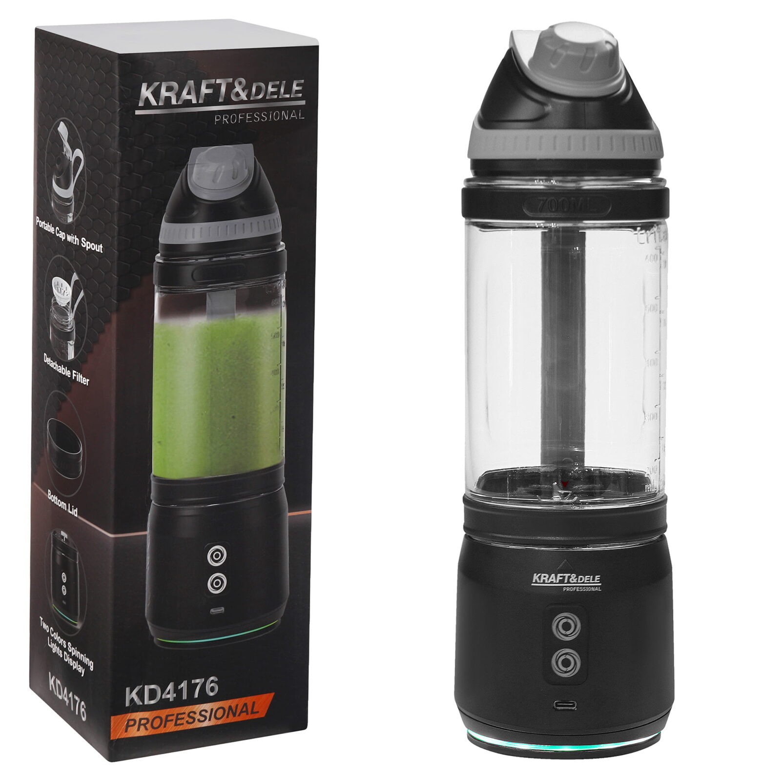 Akublender USB-C 700ml 2x2500mAh KD4176