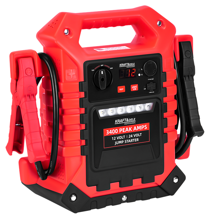 Jump-starter 3400/1400A 12/24V + valgustus KD5345