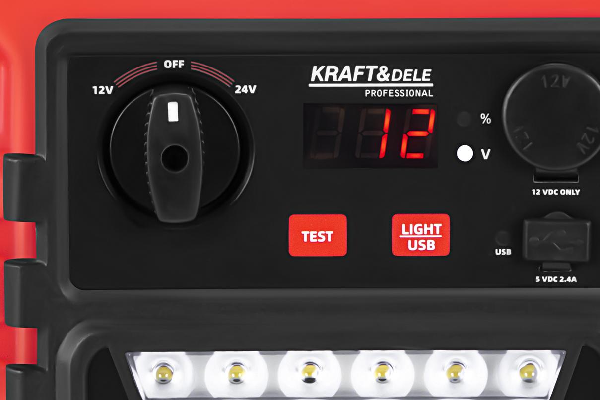 Jump-starter 3400/1400A 12/24V + valgustus KD5345