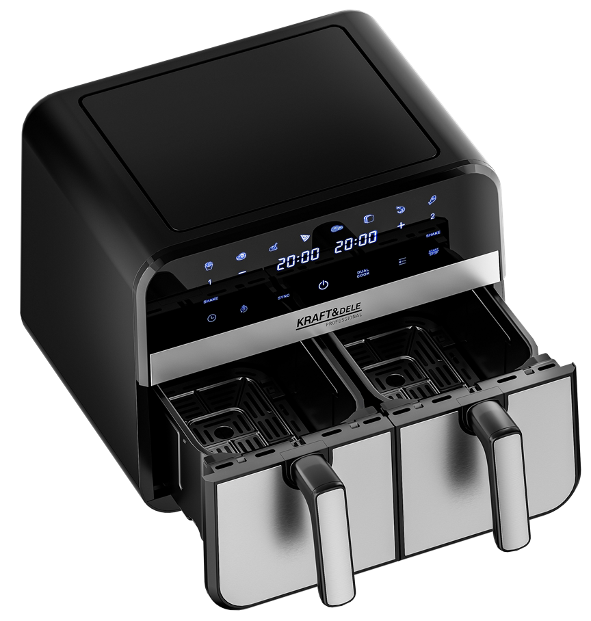 Rasvavaba fritteerimisseade AirFryer 9L 2500W KAKS KAMBRIT + LCD KD4180