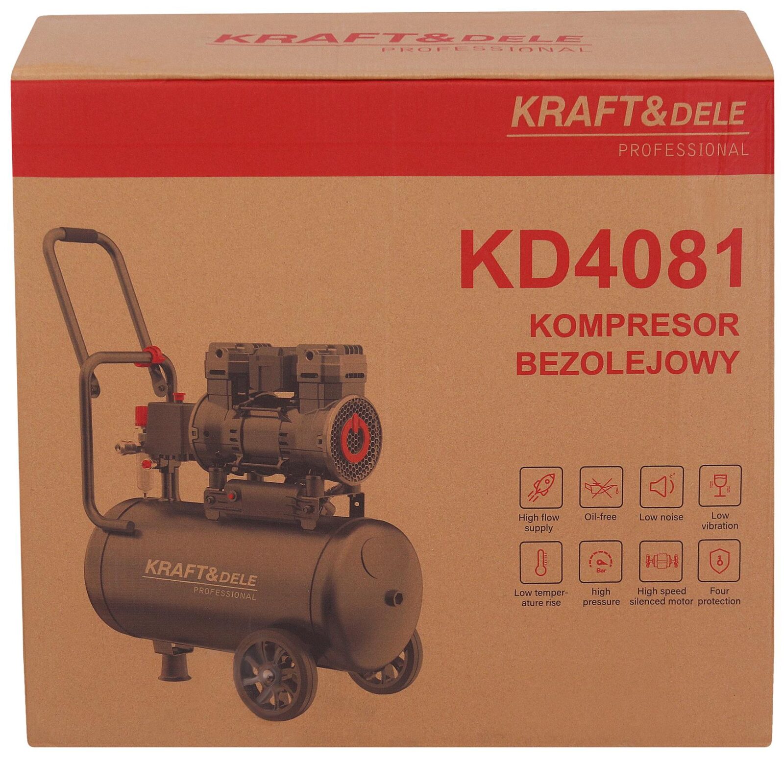 Õlivaba kompressor 24L 1450W KD4081
